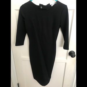 Black slim fitted dress